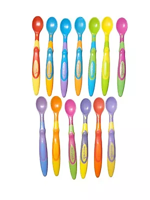 13 Pc Munchkin Soft Tip Infant Baby SPOONS Multi Color BPA Free • $9.99