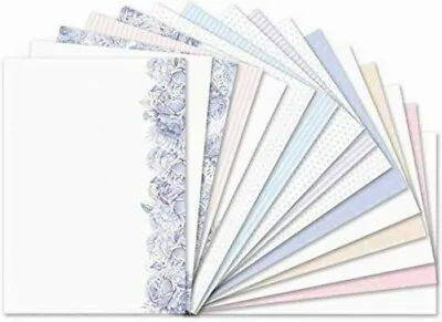 Hunkydory 16 A4 Blossoming Blues Luxury Card Inserts Postage Discounts • £2.69