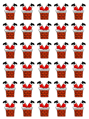 £1.89 • Buy 30x Santa Legs Christmas Cupcake Toppers Edible Wafer Paper Fairy Cake Toppers