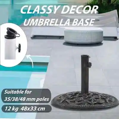$68.99 • Buy VidaXL Umbrella Base Cast Iron Parasol Multi Colours/Sizes