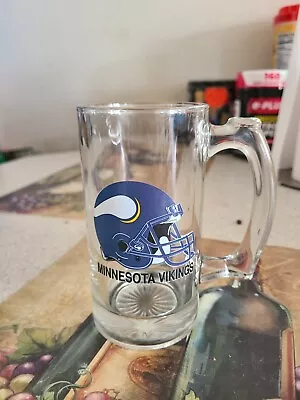 Rare NFL Minnesota Vikings Pint Beer Drinking Glass Mug  16 Oz • $25.99