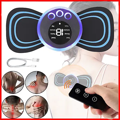 Portable Mini Electric Neck Body Massager Cervical Massage Stimulator Stickers • $7.79