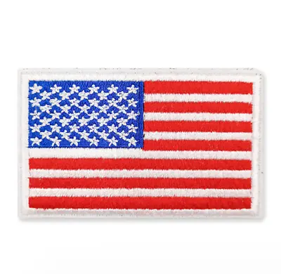 £2.99 • Buy United States Of America Star Striped Flag Patch Embroidered 8x5cm Hook Batch
