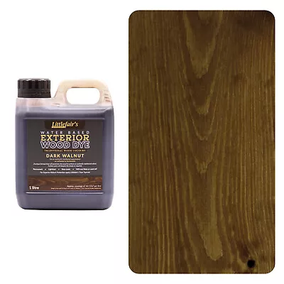 Littlefair's Indoor & Outdoor Wood Stain Water Based - Light & Dark Finishes • £4.95