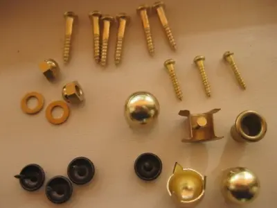 DANSETTE VINTAGE  RECORD PLAYER CABINET SPARES BRASS Small Parts Kit • £9.95