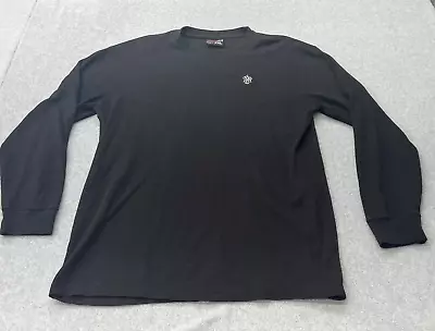 Southpole Shirt Mens 2XL Black Thermal Waffle Weave Long Sleeve Streetwear • $24.88