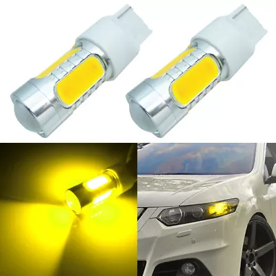 2PCS Golden Yellow 7440 7440A 992 Car Truck LED Turn Signal Light Bulbs W21W T20 • $19.09