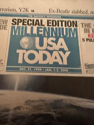 USA Today Newspaper December 31 1999 / January 1-2 2000 Special Millenium Ed • $25