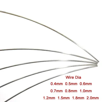 £1.98 • Buy 304 Stainless Steel Spring Steel Wire Dia 0.4mm To 2.0mm DIY Accessories Select