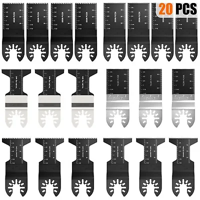 20Pcs Oscillating Multi Tool Blades Universal Saw Blade 35mm Wood Metal Cutter • £13.59