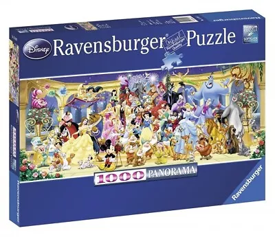 Ravensburger 1000 Piece Disney Characters Group Photo Panoramic Jigsaw Puzzle Ra • $59.95