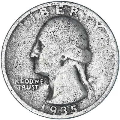 1935 (P) Washington Quarter 90% Silver About Good AG See Pics V959 • $13.90