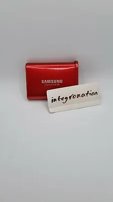 Samsung T5 Portable SSD Metallic Red Metal Hard Drive MINT BOX Novelty Container • $29