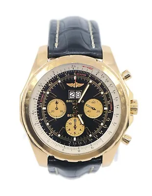 Breitling Bentley 6.75 Chronograph 18K Yellow Gold Watch H44363 • $27568.80