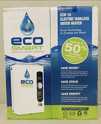 Eco-Smart Electric Tankless Water Heater (ECO18) • $410