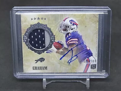 2012 Topps Five Star T.j. Graham Rc Patch Auto /300 Buffalo Bills Kh • $0.99