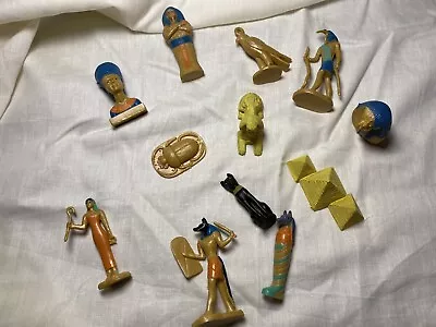 Egyptian Figures Play Set Ancient Egypt Tomb Figure Lot X 2 Sets • £8