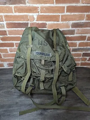 Vintage US Army Field Pack Combat Nylon Large  Green Backpack With Frame  • $169.90