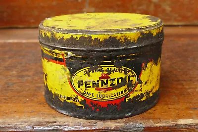 Vintage Pennzoil Multi-Purpose Grease Oil Can 1lb Can Gas Oil Advertising • $19.95