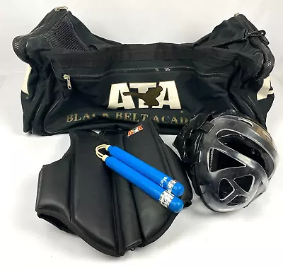 ATA Taekwondo Karate Martial Arts Sparring Gear Helmet Guard Duffel Bag Youth • $69.50