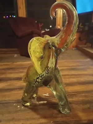 Murano Vtg Glass Elephant Gorgeous • $28