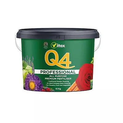 Vitax Q4 Professional All Purpose Plant Food Fertiliser Powder Fruit Veg 10kg • £44.99