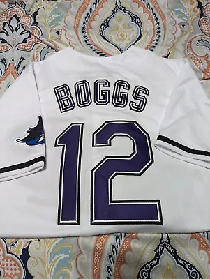 Wade Boggs #12 Tampa Bay Devil Rays Classic Jersey YOUTH XL Majestic • $39.99
