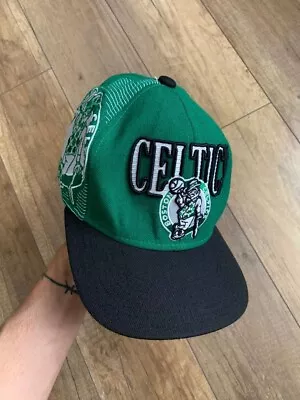 Boston Celtics Vintage Mitchell And Ness NBA Cap Hat Snapback 90s OS • $30