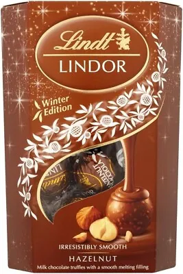 Lindt Lindor Hazelnut Milk Chocolate Truffles Box | Approx 16 Truffles 200g • £7.99