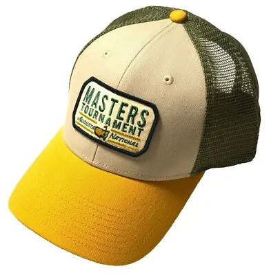 2023 MASTERS (STONE) PATCH TRUCKER Logo Golf Hat From AUGUSTA NATIONAL • $59.95