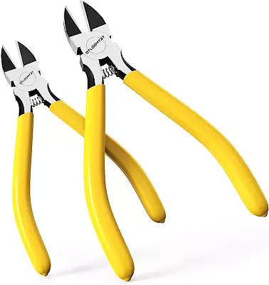 2PC 6  5  Compact Wire Cutter Long Flat Nose Pliers Flower Plastic Craft Cutting • $10.65