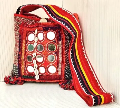 Banjara Handmade Ethnic Embroidery Tribal Mirror Boho Crossbody Vintage Bag • $59.99