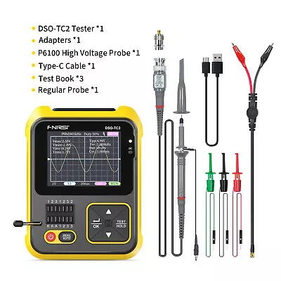£53.19 • Buy 2 In 1 FNIRSI DSO-TC2 LCR Digital Handheld PWM Oscilloscope Transistor Tester UK