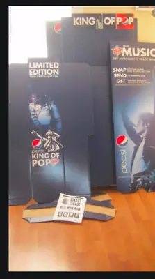 Pepsi Giant Michael Jackson Pallet Quad BAD 25 Anniversary Standee Display Rare • $207
