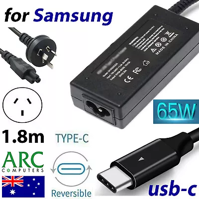 AU Laptop Charger 65W USB C Type C Adapter Samsung Galaxy Book 12 W16-030N1A  • $27