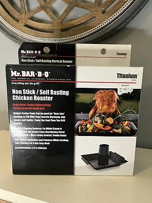 Non Stick/Self Basting Chicken Roaster With Veggie Tray NIB Cooking Kitchenware • $12.98