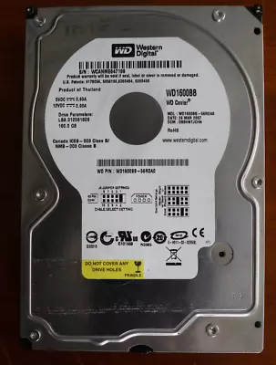 Western Digital WD1600BB 160GB Hard Drive With Test Certificate (See Pics) • £25