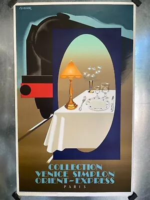 Venice Simplon Orient-Express Paris Travel Poster By Fix-Masseau • $150