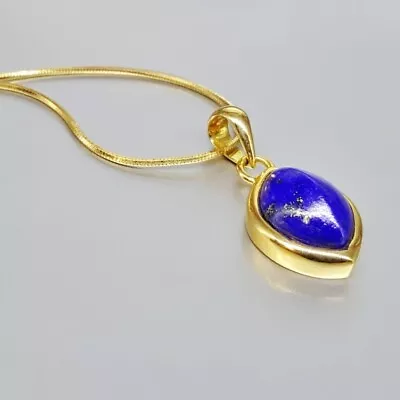 Lapis Lazuli Pendant 14k Gold Women Pendant Women Pendant Anniversary Pendant • $51