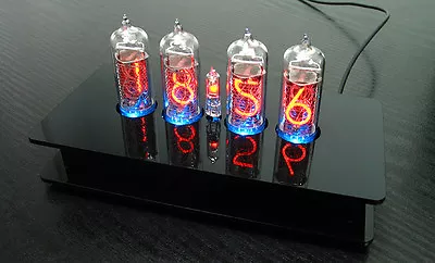 £0.81 • Buy Nixie Tubes Clock With 4 Pieces IN-14 Tubes With RGB Backlight Alarm And Chimes