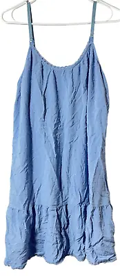 Motherhood Maternity Womens Sleeveless Nursing Blue Night Gown Size Medium (M) • $14.98