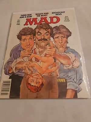 1988 July MAD Magazine No. 280 Three Men And A Baby/Broadcast News  (MH23) • $27.99