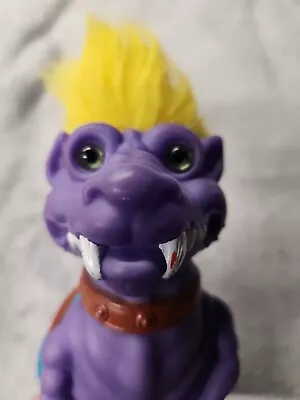 £14.56 • Buy 1992 Battle Trolls Dinosaur Trollasaurus 8” Figure Hasbro Mount Ride Toy Animal