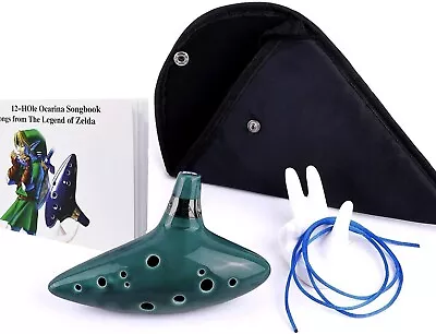 Ocarina 12 Hole Alto C Zelda Ocarinas Ocarina Instrument With Neck Strap Cord • $31.05