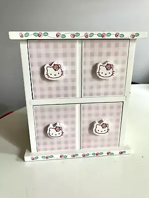 Hello Kitty Sanrio Jewelry Trinket Box Kreisler 2001 W/ Drawers Vintage • $14.99