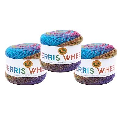 (3 Pack) Lion Brand Yarn 217-600K Ferris Wheel Yarn Vintage Carousel • $13.97