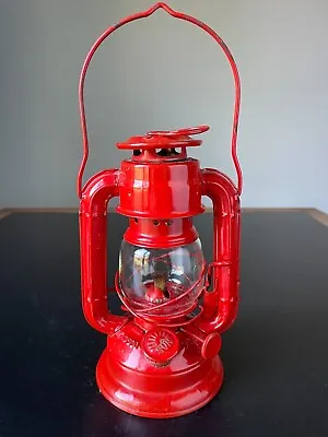 Vintage Lantern Sun Brand Red Kerosene Oil No 3500 Japan 7 3/4  Camping Small • $22.99