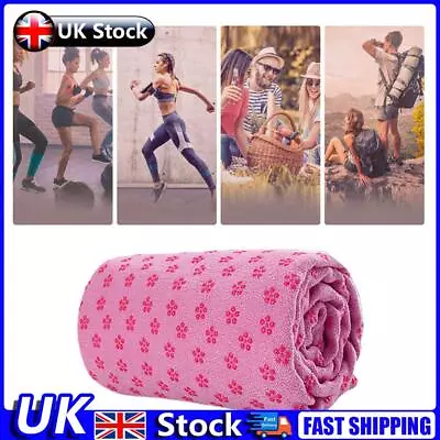 Pilates Towel Anti Skid Yoga Blankets Soft Odorless Breathable For Outdoor Sport • £11.59