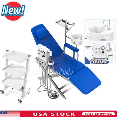 Dental Unit Chair Portable LED Light Turbine Unit /3-Layer Medical Trolley Cart • $140.79