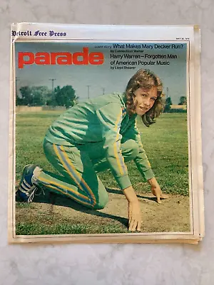 Parade Magazine May 26 1974 Cover: Mary Decker • $13.99